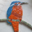 Workshop Glasmozai&euml;ken: 'ijsvogel': 21 januari 2017..